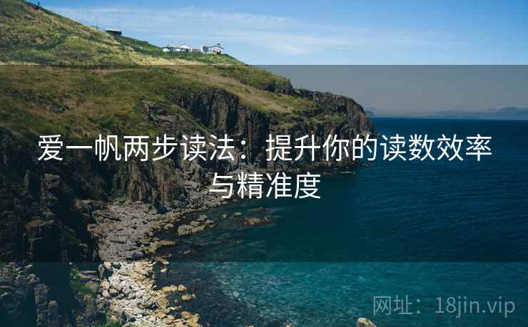 爱一帆两步读法：提升你的读数效率与精准度
